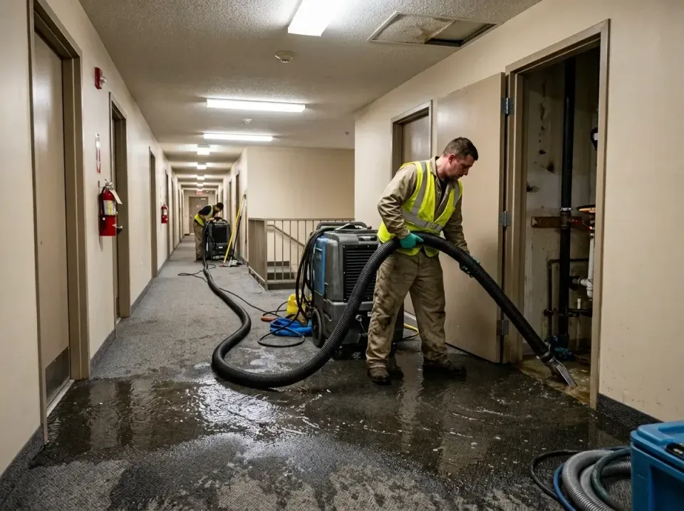 multi-unit-apartment-hallway-f-005 — frequently asked questions, Emergency Burst Pipe Water Extraction & Removal in Huxley,…